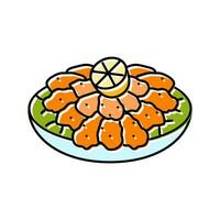 lentil kofte turkish cuisine color icon vector illustration