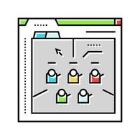 prototyping game development color icon vector illustration