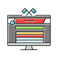 community game development color icon vector illustration