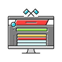 community game development color icon vector illustration