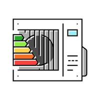 cooling energy efficient color icon vector illustration