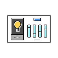 lighting controls efficient color icon vector illustration