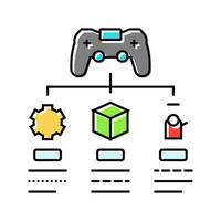 concept design game development color icon vector illustration