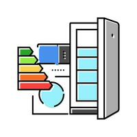 appliances energy efficient color icon vector illustration