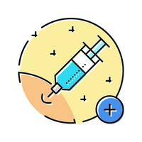 vaccine administration pharmacist color icon vector illustration