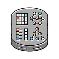 nosql database color icon vector illustration