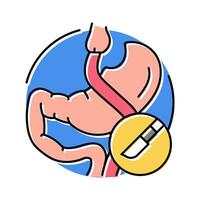 gastric bypass gastroenterologist color icon vector illustration