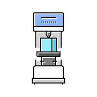 hardness testing materials engineering color icon vector illustration