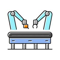 assembly line manufacturing engineer color icon vector illustration