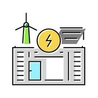 energy storage environmental color icon vector illustration