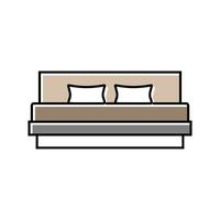 bed minimalistic stylish color icon vector illustration