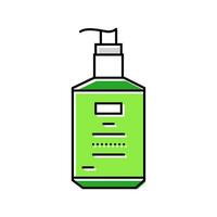 hand sanitizer hygiene color icon vector illustration