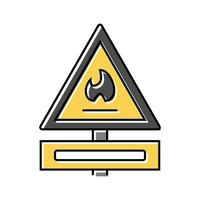 la seguridad gas Servicio color icono vector ilustración