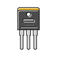 transistor electrical engineer color icon vector illustration