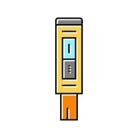 ph meter engineer color icon vector illustration