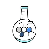 chemical synthesis engineer color icon vector illustration