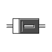 diode electrical engineer color icon vector illustration