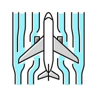 aerodynamics aeronautical engineer color icon vector illustration