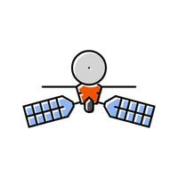 mars reconnaissance orbiter planet color icon vector illustration