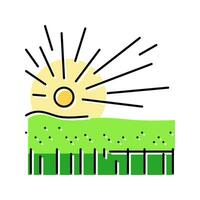 bright sunrise sun summer sunlight color icon vector illustration