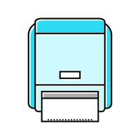 paper towel dispenser color icon vector illustration