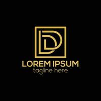 Modern initial BD letter logo design concept isolated vector template illustration for business
