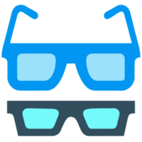 ai generiert Brille Party Mode png