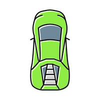 competition car top view color icon vector illustration