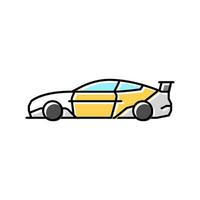 modern racing car vehicle speed color icon vector illustration