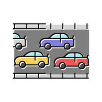 competition car race vehicle color icon vector illustration