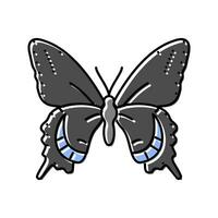 black swallowtail spring color icon vector illustration