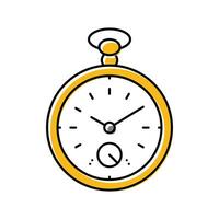 pocket watch hipster retro color icon vector illustration