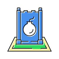 stratego board game color icon vector illustration