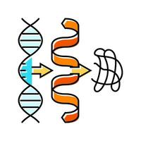 biosíntesis bioquímica color icono vector ilustración