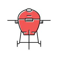 smoker beef color icon vector illustration