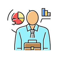 entrepreneur scientist worker color icon vector illustration