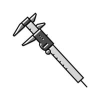 caliper tool work color icon vector illustration