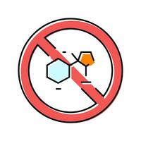 stop nicotine color icon vector illustration