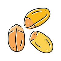 grain ripe wheat color icon vector illustration