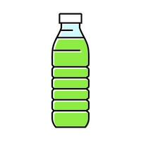 bebida jugo el plastico botella color icono vector ilustración