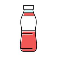 beverage juice plastic bottle color icon vector illustration