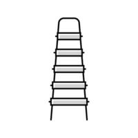 utility ladder garage tool color icon vector illustration