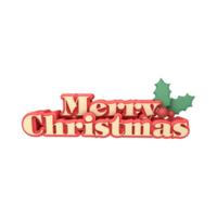 Christmas and New Year Typographical on shiny Xmas background with winter landscape with snowflakes, light, and stars. Merry Christmas 3D Illustration png