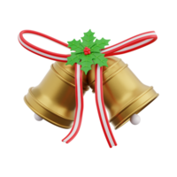 Navidad campanas, alegre Navidad 3d ilustración png