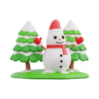 traditionell tomte, presenterar, vit jul symbol, glad jul 3d illustration png