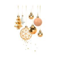 Ornament, gold bell Christmas png