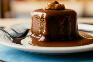 AI generated Toffee Pudding. Pro Photo