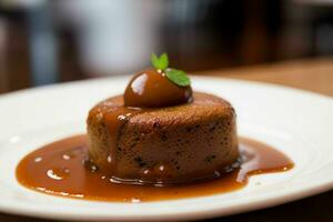 AI generated Toffee Pudding. Pro Photo