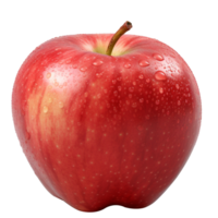 ai généré généré ai une rouge Pomme sur transparent Contexte. png