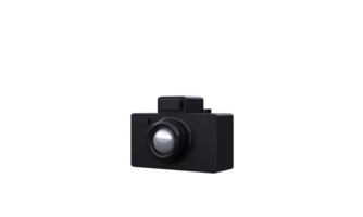 unique 3d render black camera concept web icon.Trendy and modern in 3d style. png